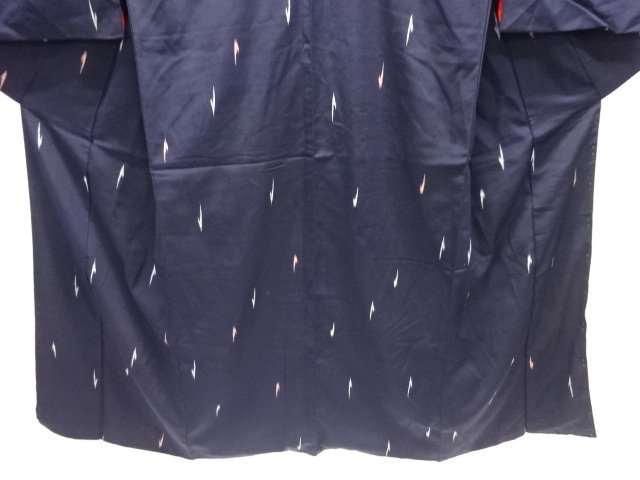  大正ロマン　絣柄織り出しお召着物